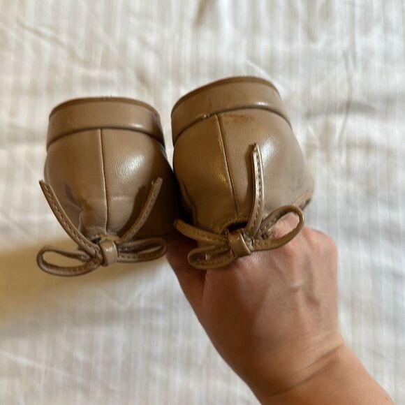 Kelly & Katie Womens Leather Bolshoi Slip-On Ballet Shoes Tan Size 7 - Picture 6 of 8